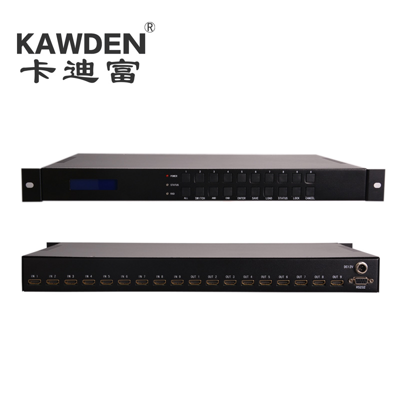 4進8出HDMI矩陣主機KD-DHDMI0408  網絡監控視頻服務器數字矩陣