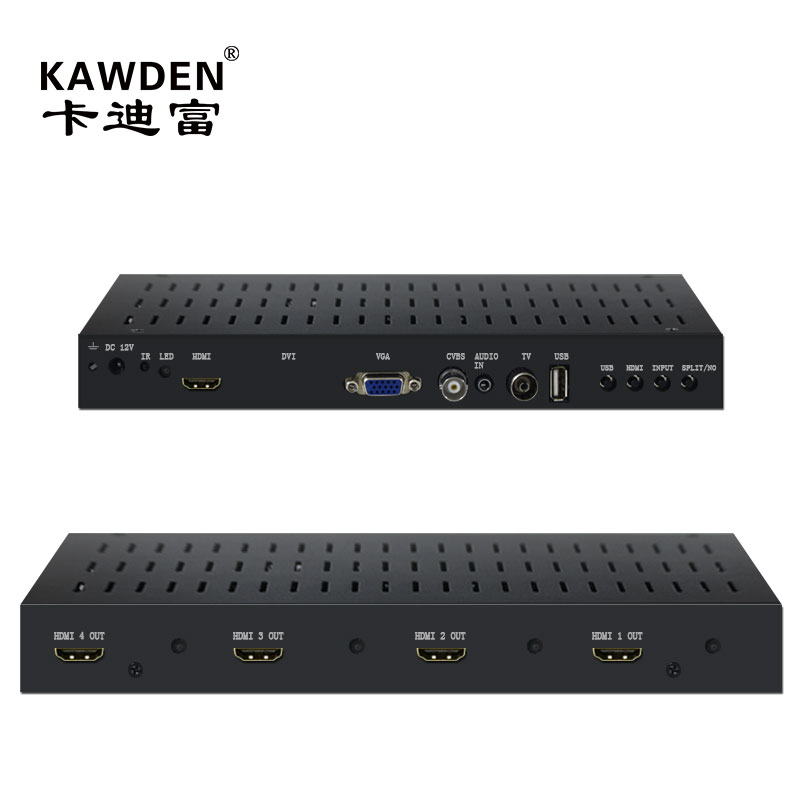 KAWDEN卡迪富 一鍵式高清液晶電視機拼接盒子 大屏拼接專用